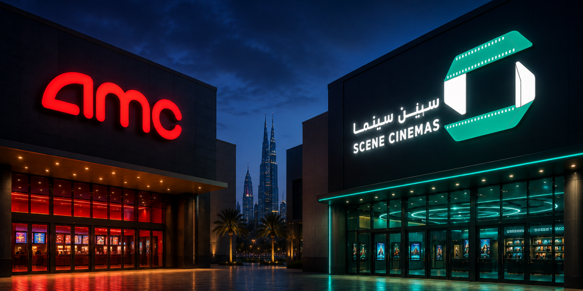 Scene Cinemas and AMC storefronts